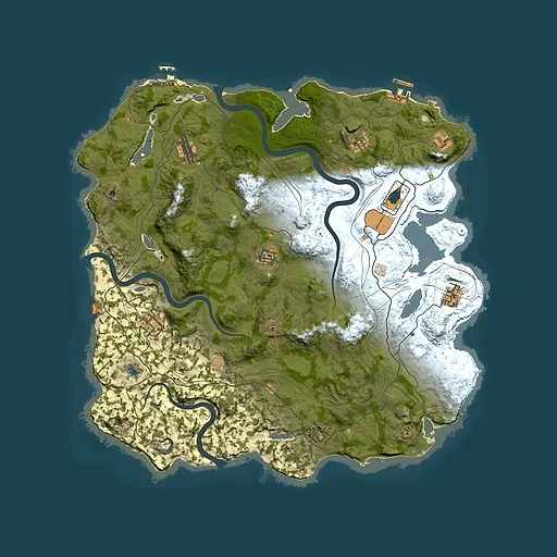 Rust map seed 4814, 4250x4250m top-down preview