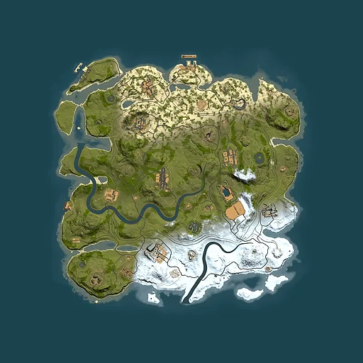 Rust map seed 1337, 3800x3800m top-down preview