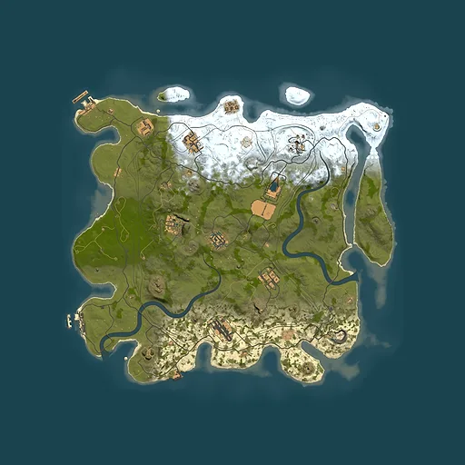Rust map seed 1112022, 4000x4000m top-down preview