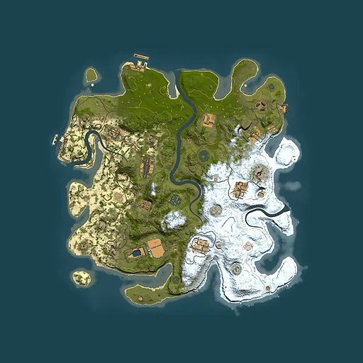 Rust map seed 0, 3750x3750m top-down preview