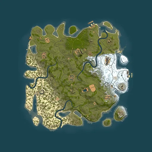 Rust map seed 1337, 4250x4250m top-down preview