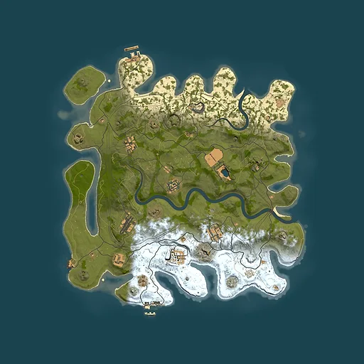 Rust map seed 1337, 4000x4000m top-down preview