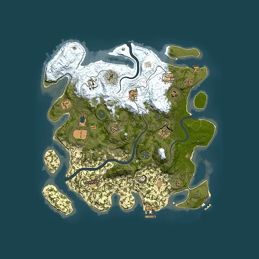 Rust map seed 1337, 3800x3800m top-down preview