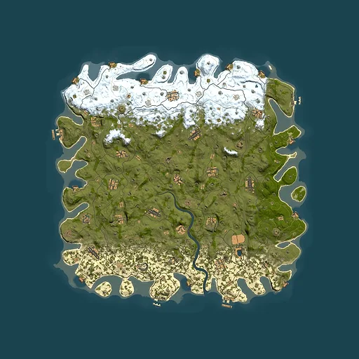 Rust map seed 1337, 5500x5500m top-down preview