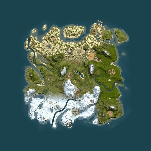 Rust map seed 1337, 4000x4000m top-down preview