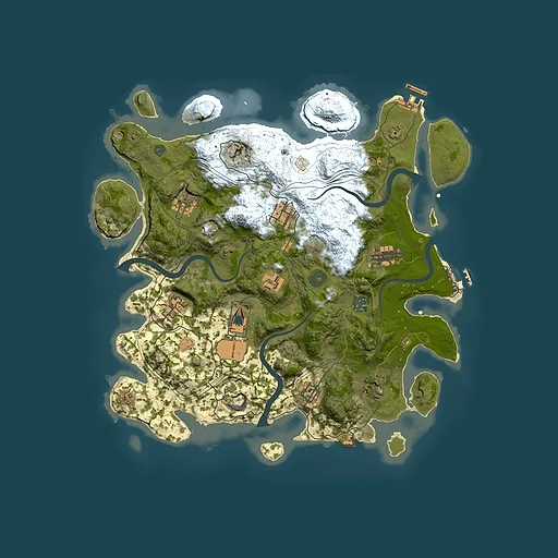 Rust map seed 1337, 3800x3800m top-down preview
