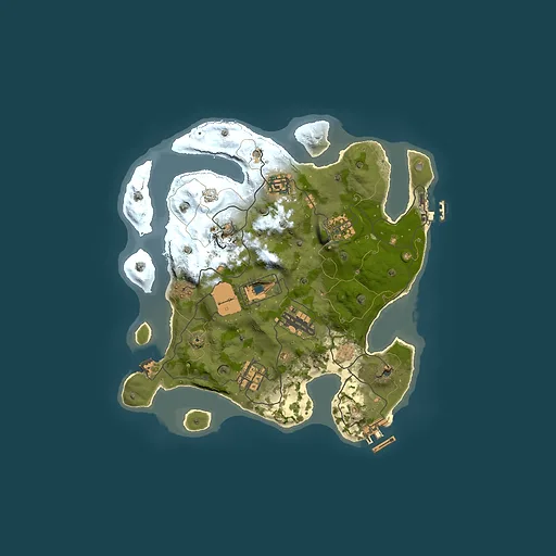 Rust map seed 1337, 3000x3000m top-down preview