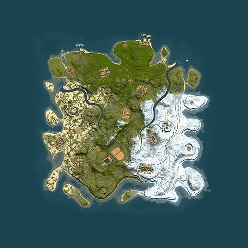 Rust map seed 1337, 3800x3800m top-down preview