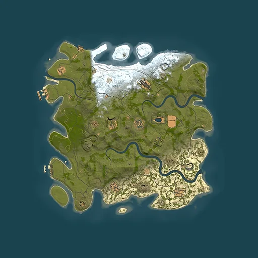 Rust map seed 1112022, 4250x4250m top-down preview