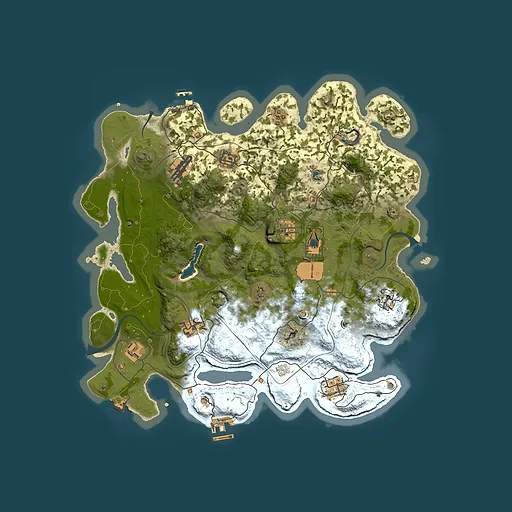 Rust map seed 1337, 3800x3800m top-down preview