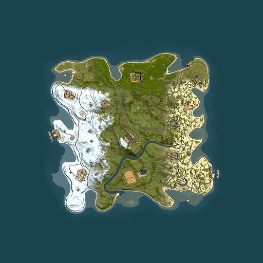 Rust map seed 1337, 3750x3750m top-down preview