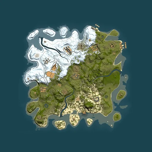 Rust map seed 30109, 3900x3900m top-down preview