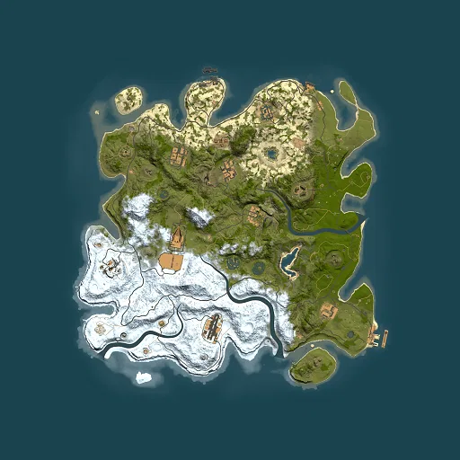 Rust map seed 1198149280, 4000x4000m top-down preview