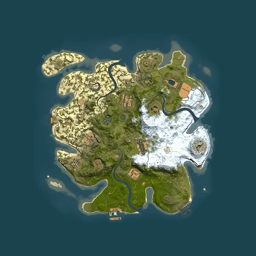 Rust map seed 876992859, 3500x3500m top-down preview