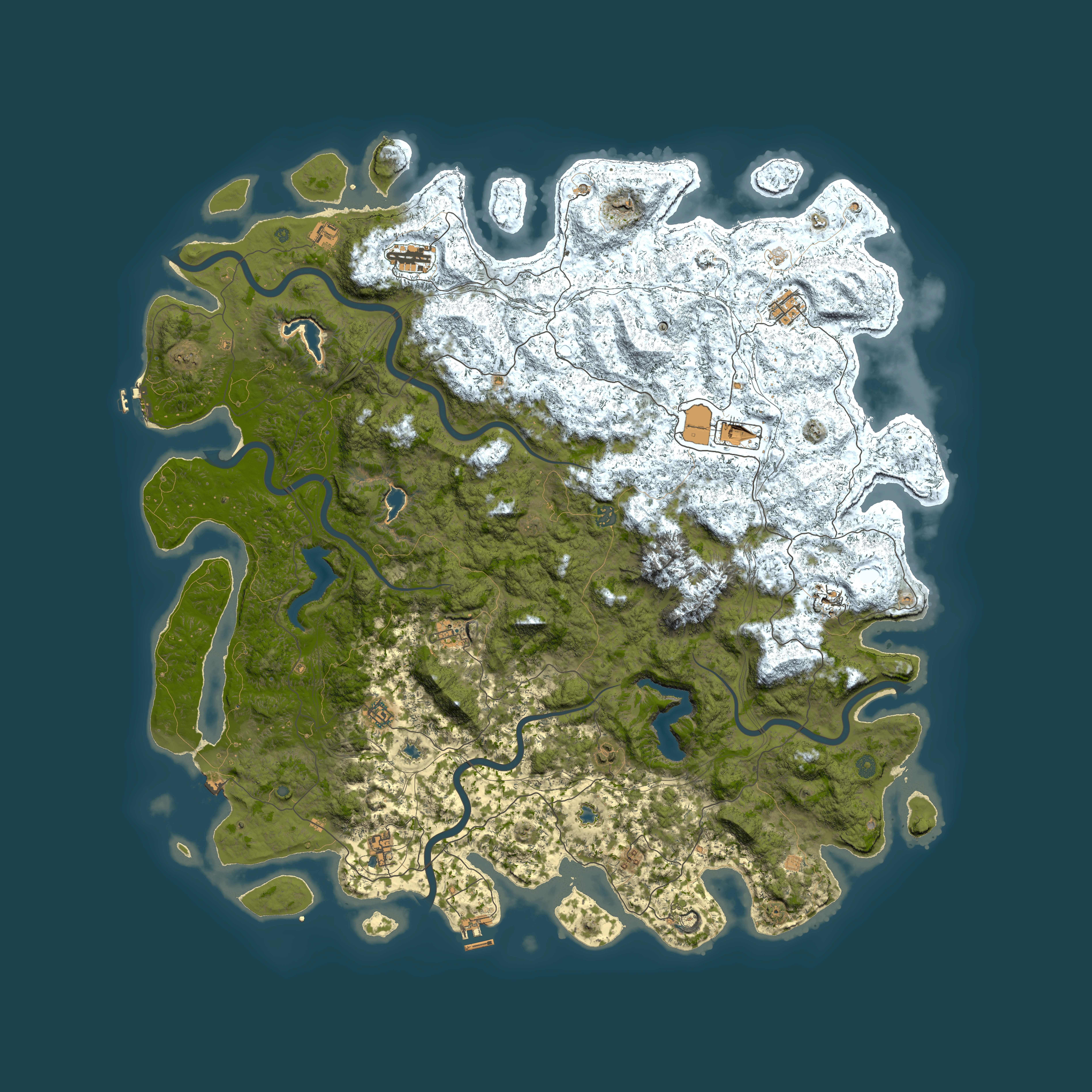 Full top-down render of Rust map seed 1828252873, 6000x6000m
