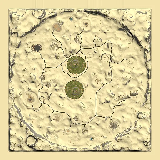 Rust map seed 1337, 3200x3200m top-down preview