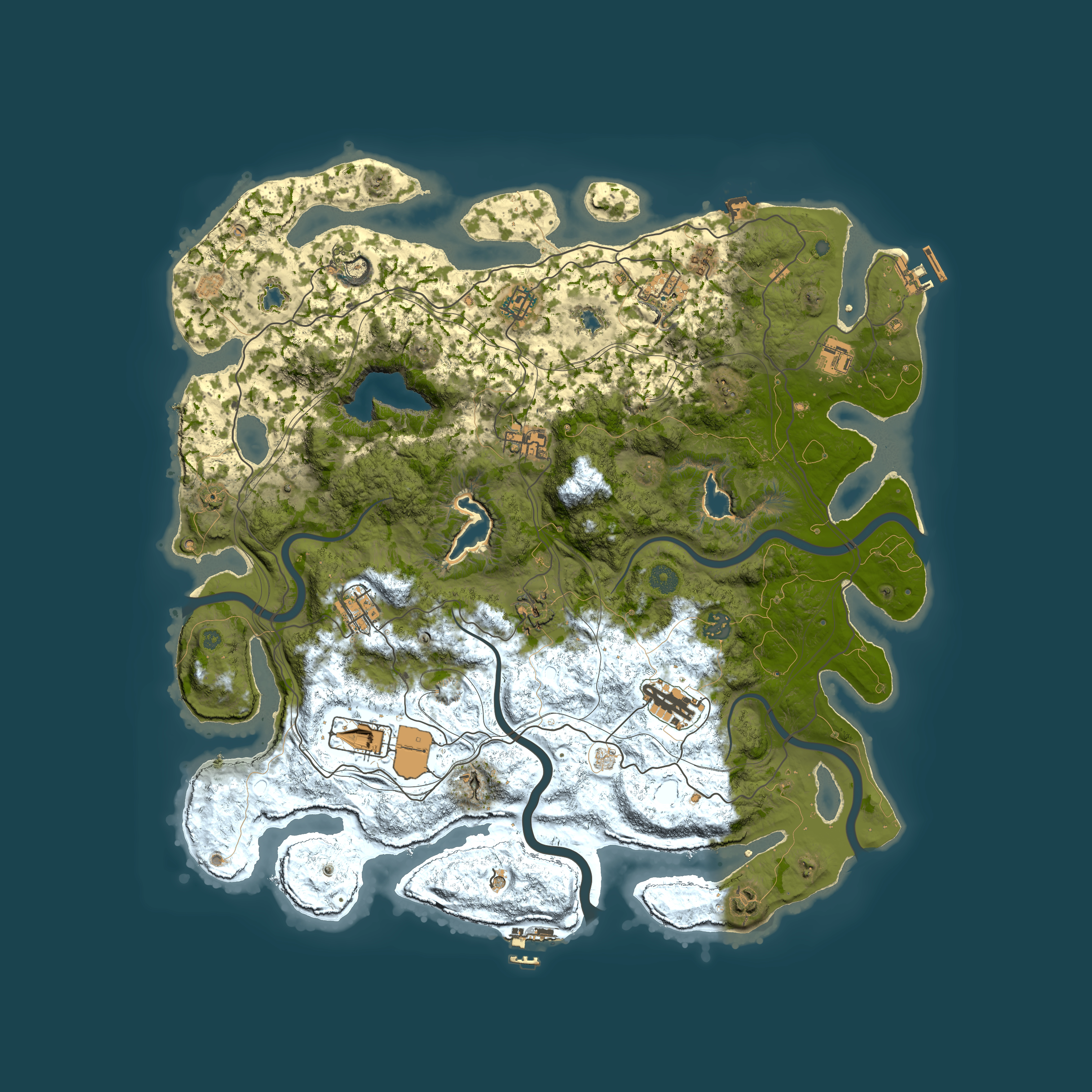 Full top-down render of Rust map seed 1959113142, 4500x4500m