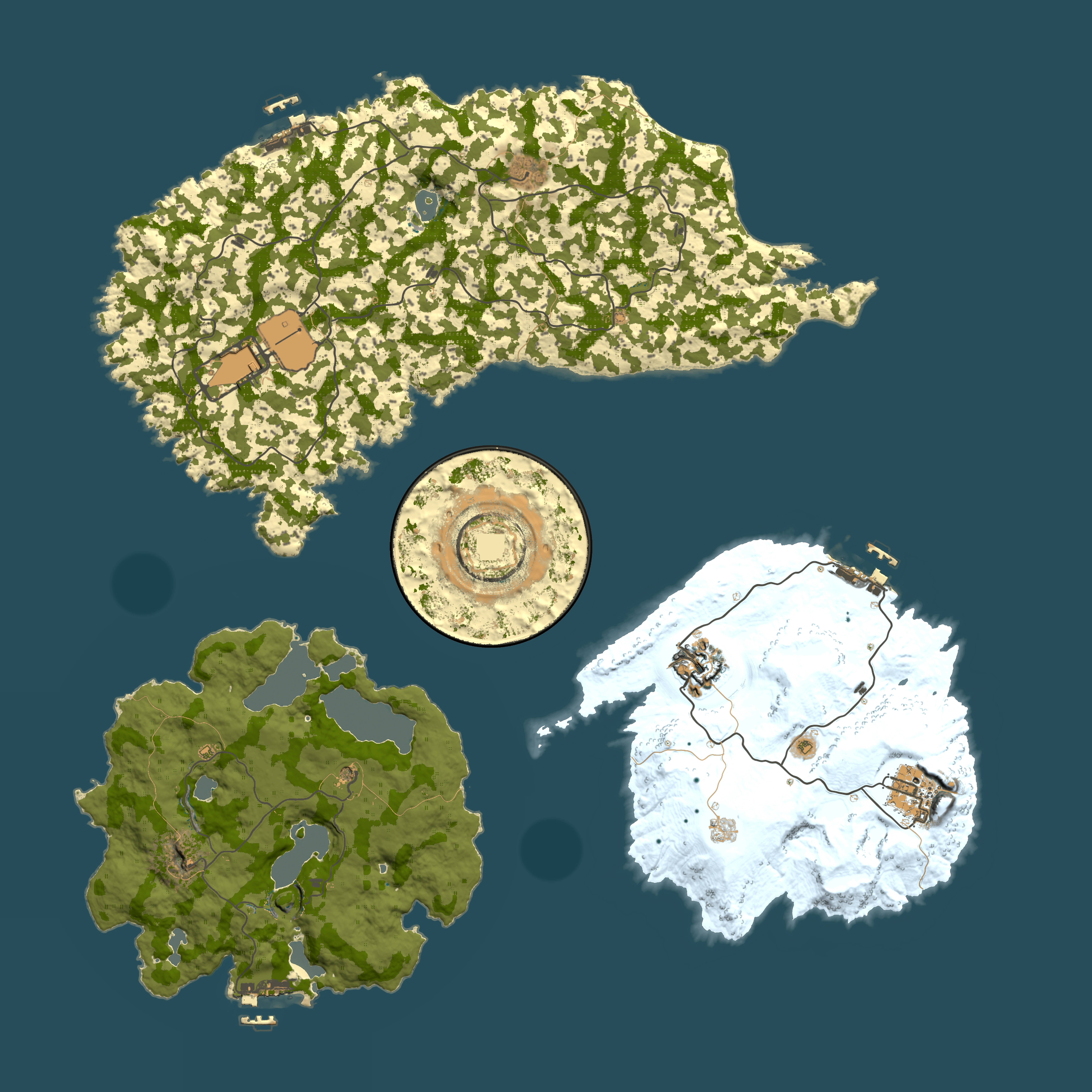 Full top-down render of Rust map seed 1337, 4250x4250m