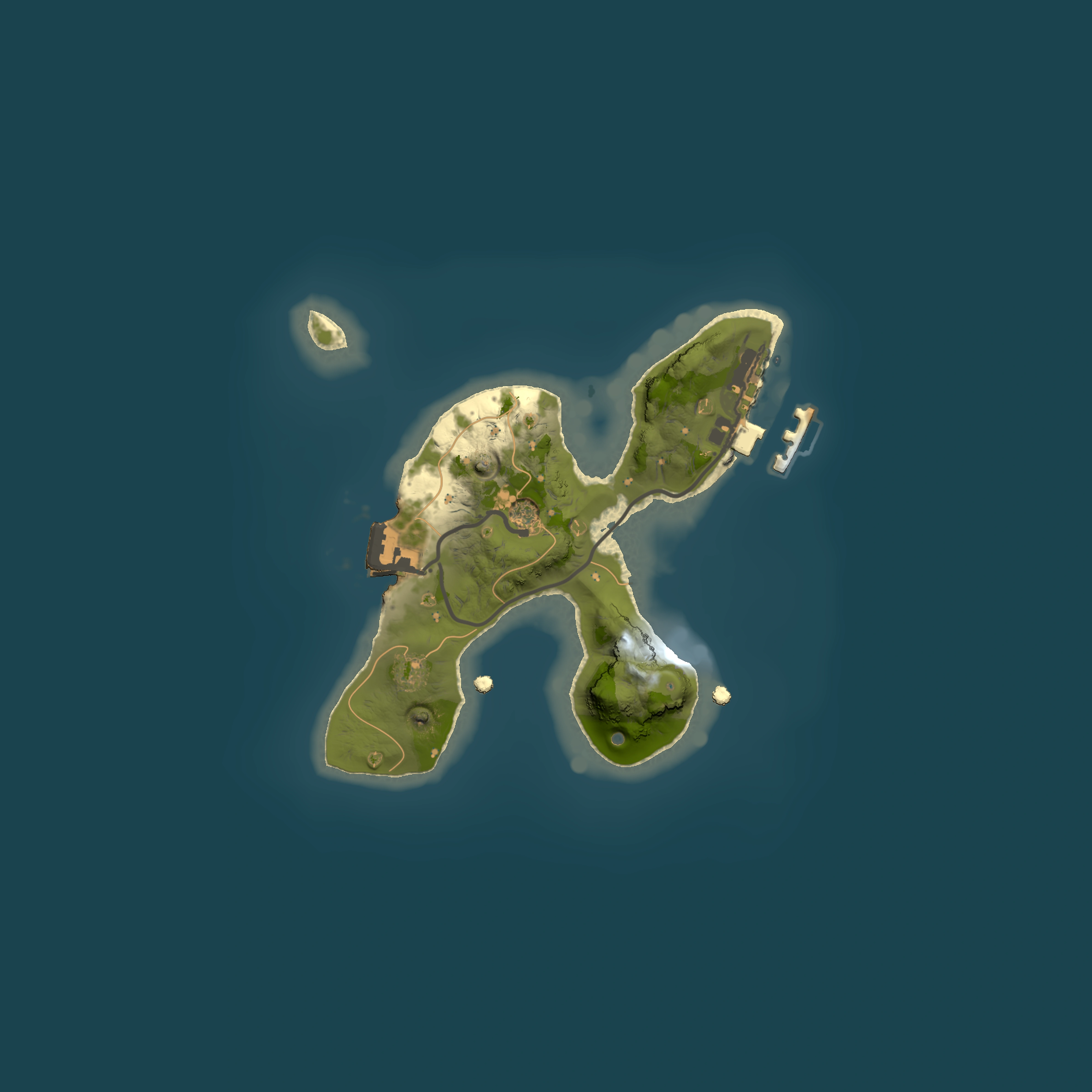 Full top-down render of Rust map seed 519666965, 1500x1500m