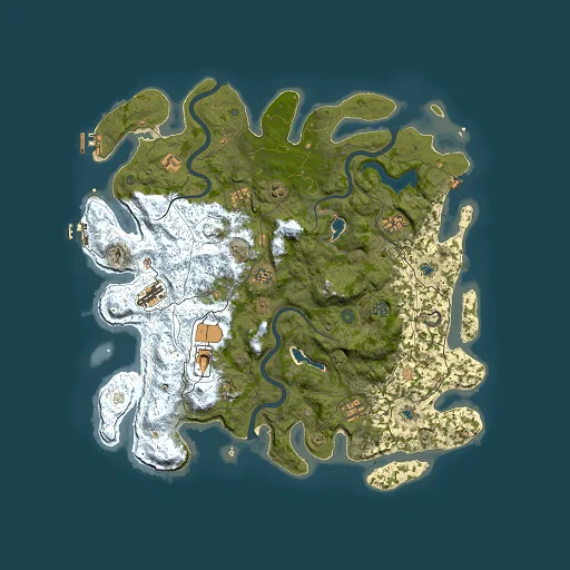 Rust map seed 285031957, 4500x4500m top-down preview