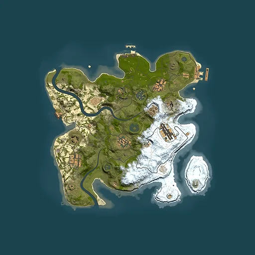 Rust map seed 1397969084, 3000x3000m top-down preview
