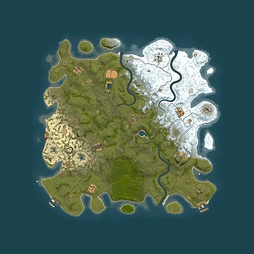 Rust map seed 1112022, 4500x4500m top-down preview