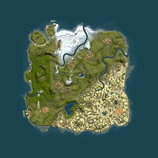 Rust map seed 1337883756, 3750x3750m top-down preview