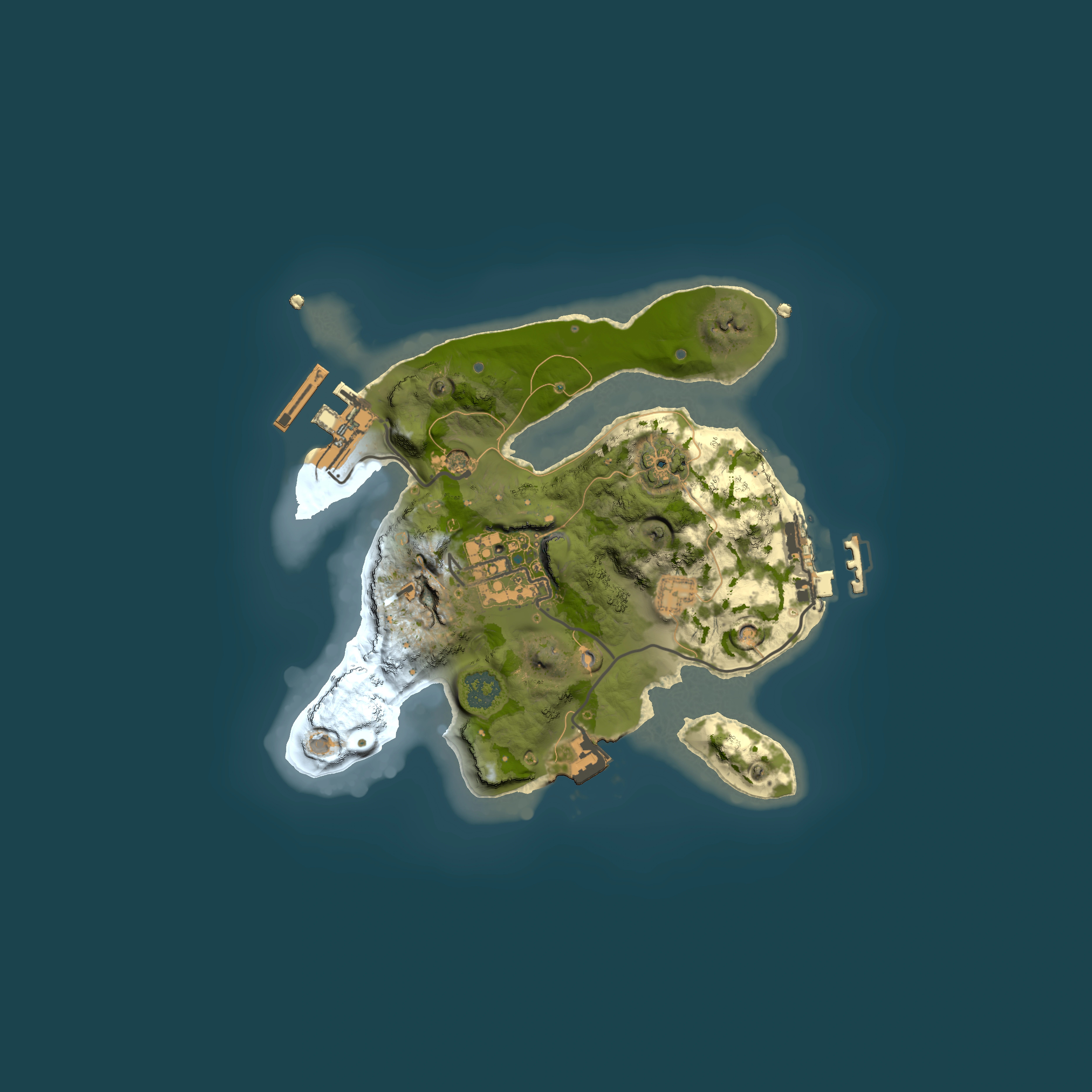 Full top-down render of Rust map seed 749039705, 2000x2000m