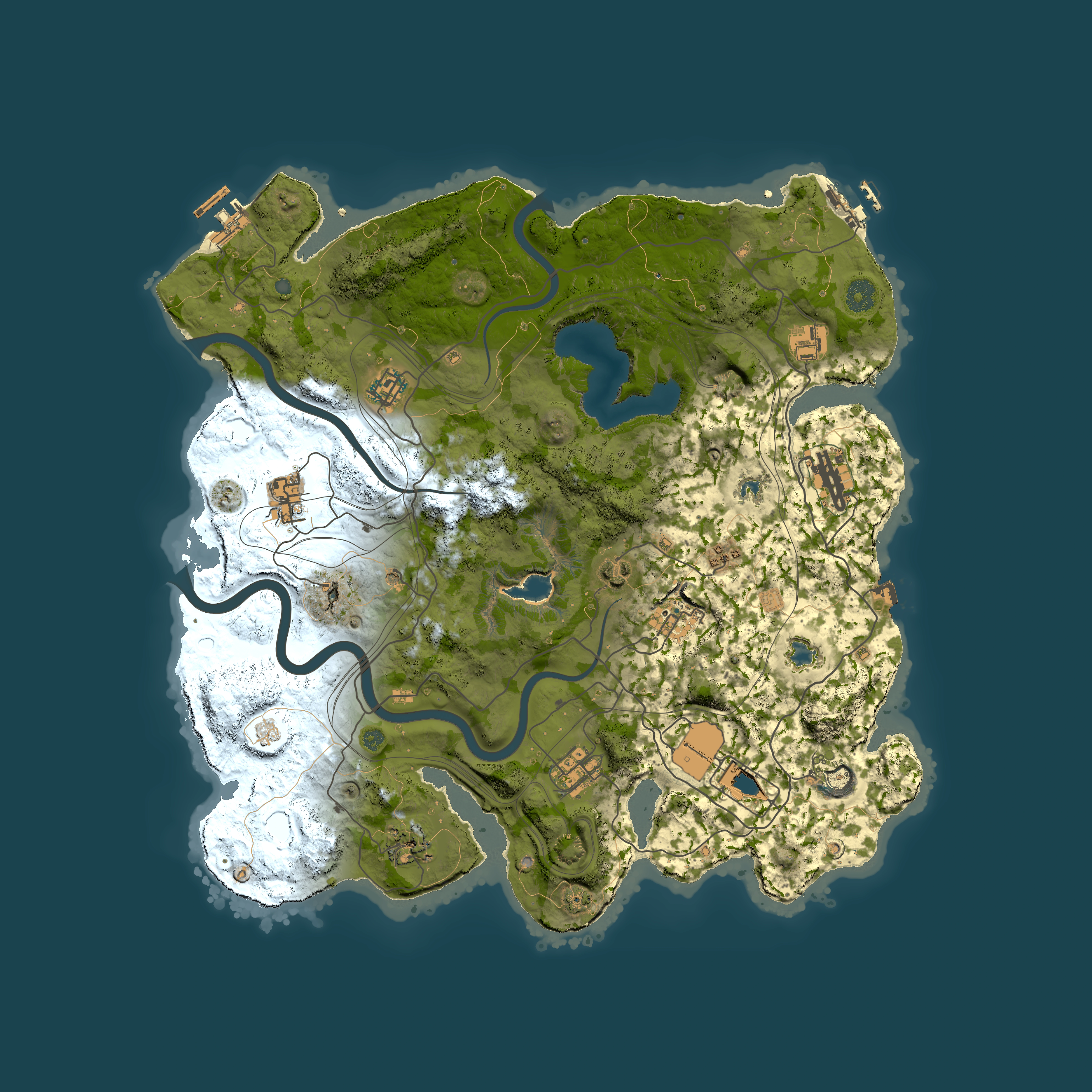 Full top-down render of Rust map seed 1721479371, 4000x4000m