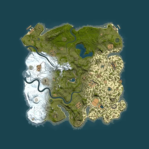 Rust map seed 1721479371, 4000x4000m top-down preview