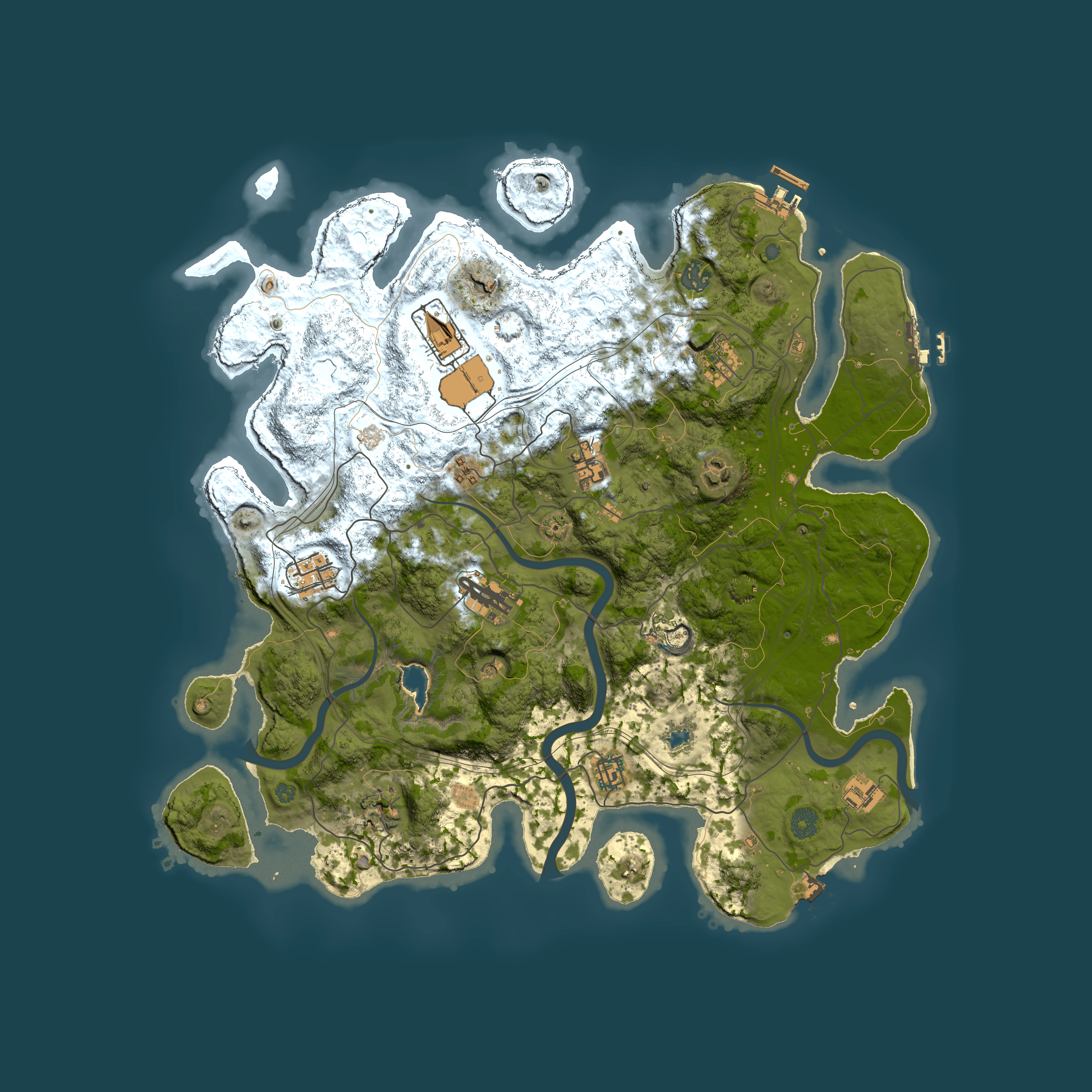 Full top-down render of Rust map seed 349250288, 4250x4250m