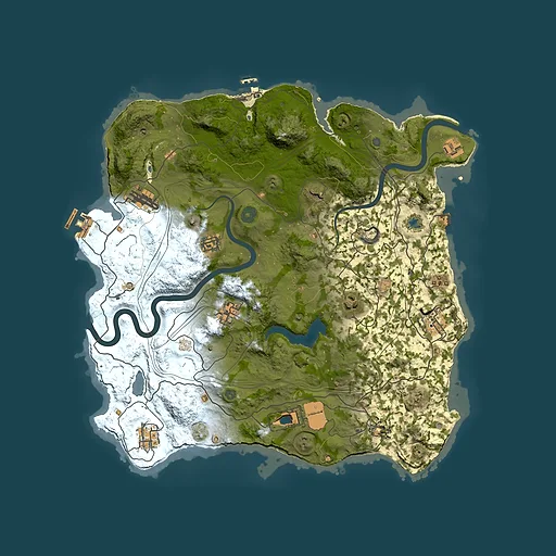 Rust map seed 943551816, 4000x4000m top-down preview