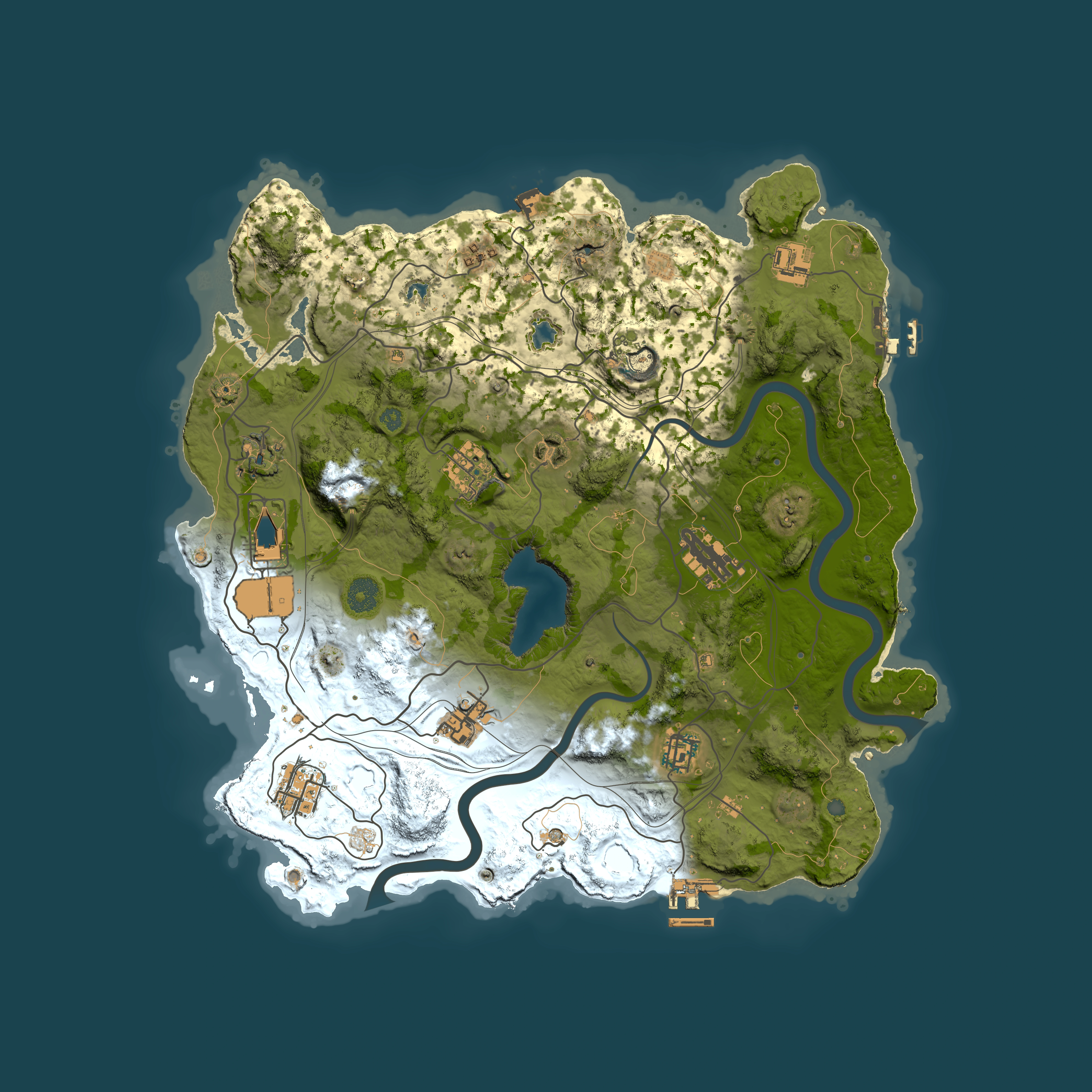 Full top-down render of Rust map seed 1971535319, 3750x3750m