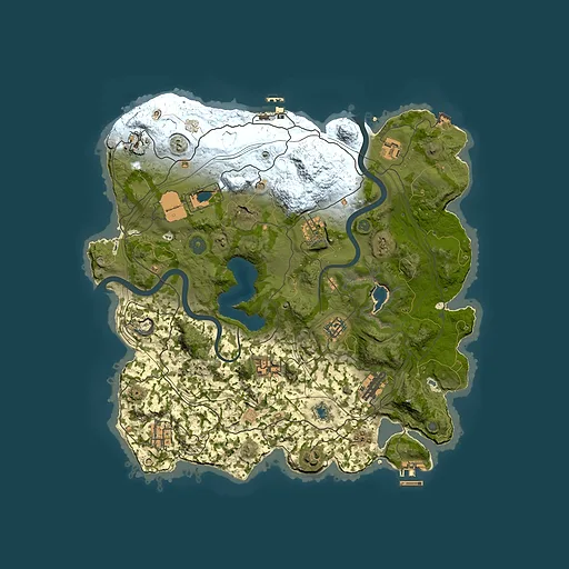 Rust map seed 1681526560, 3750x3750m top-down preview