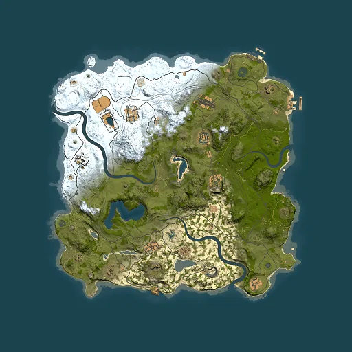 Rust map seed 1955872009, 4000x4000m top-down preview