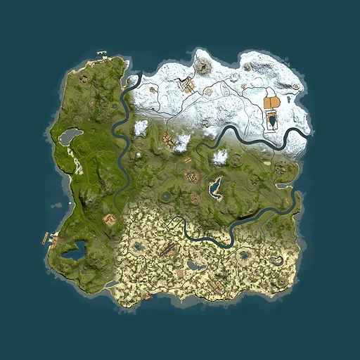 Rust map seed 162508413, 4500x4500m top-down preview