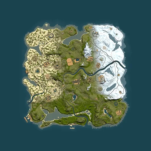 Rust map seed 1127307217, 4000x4000m top-down preview