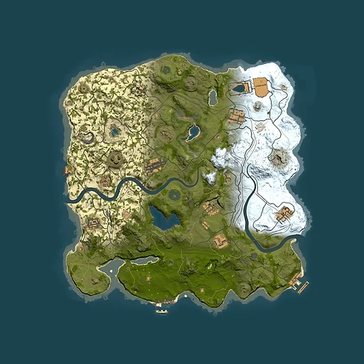 Rust map seed 1593656531, 3750x3750m top-down preview