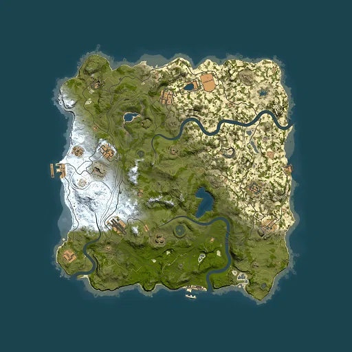 Rust map seed 1180176733, 4000x4000m top-down preview