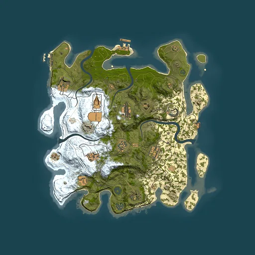 Rust map seed 1337, 3800x3800m top-down preview