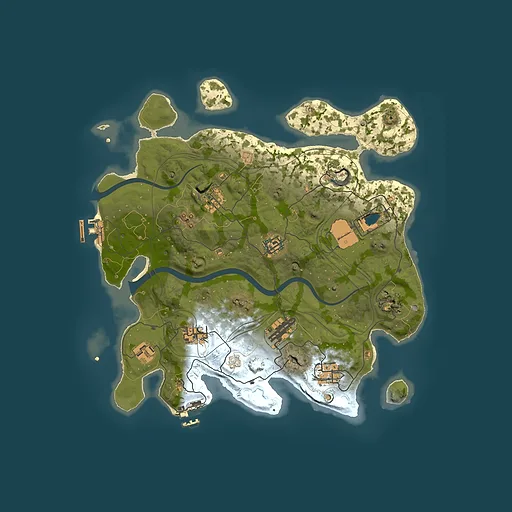 Rust map seed 1112022, 3500x3500m top-down preview