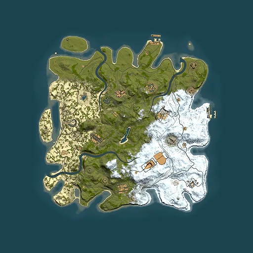 Rust map seed 4092026, 4250x4250m top-down preview