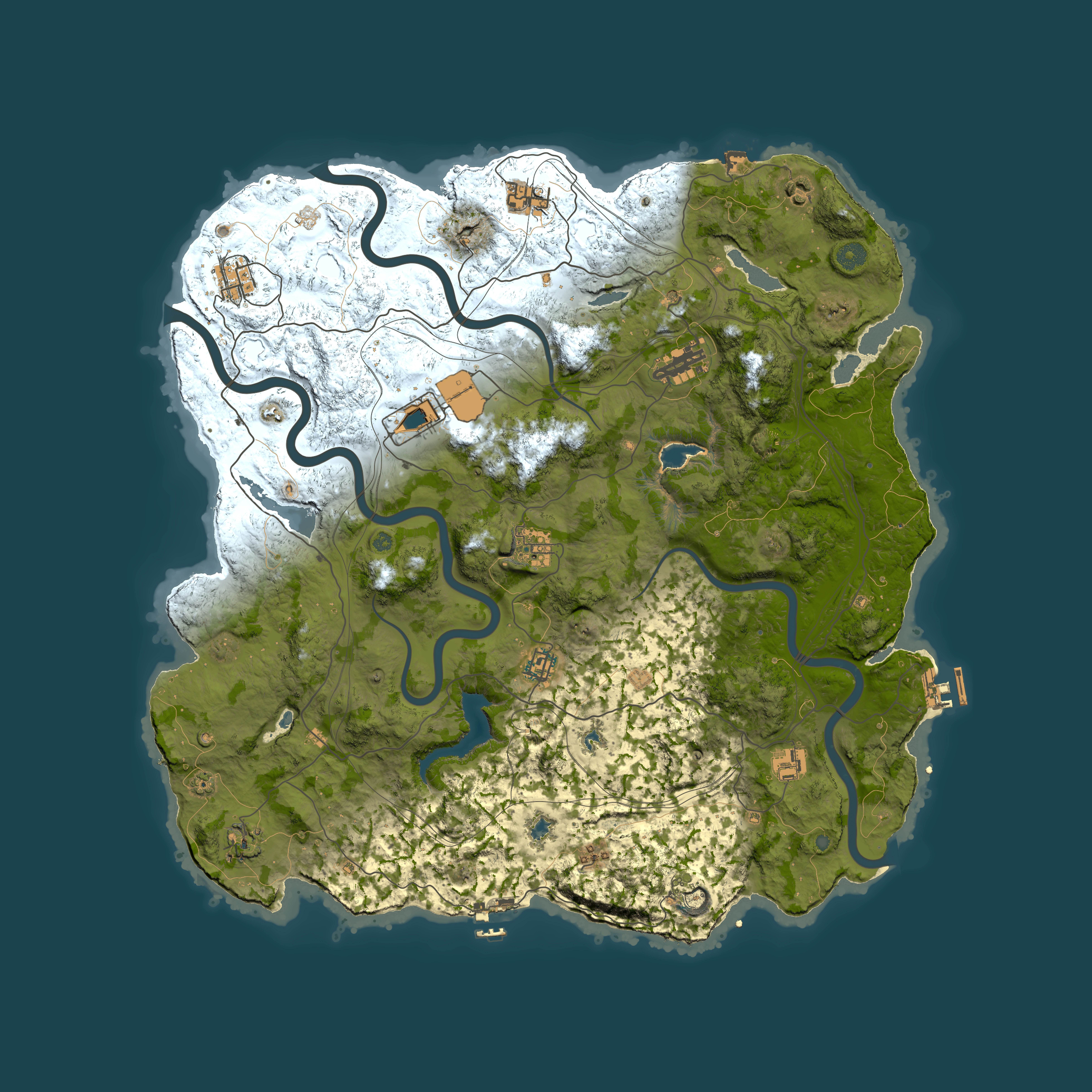 Full top-down render of Rust map seed 873234753, 4500x4500m