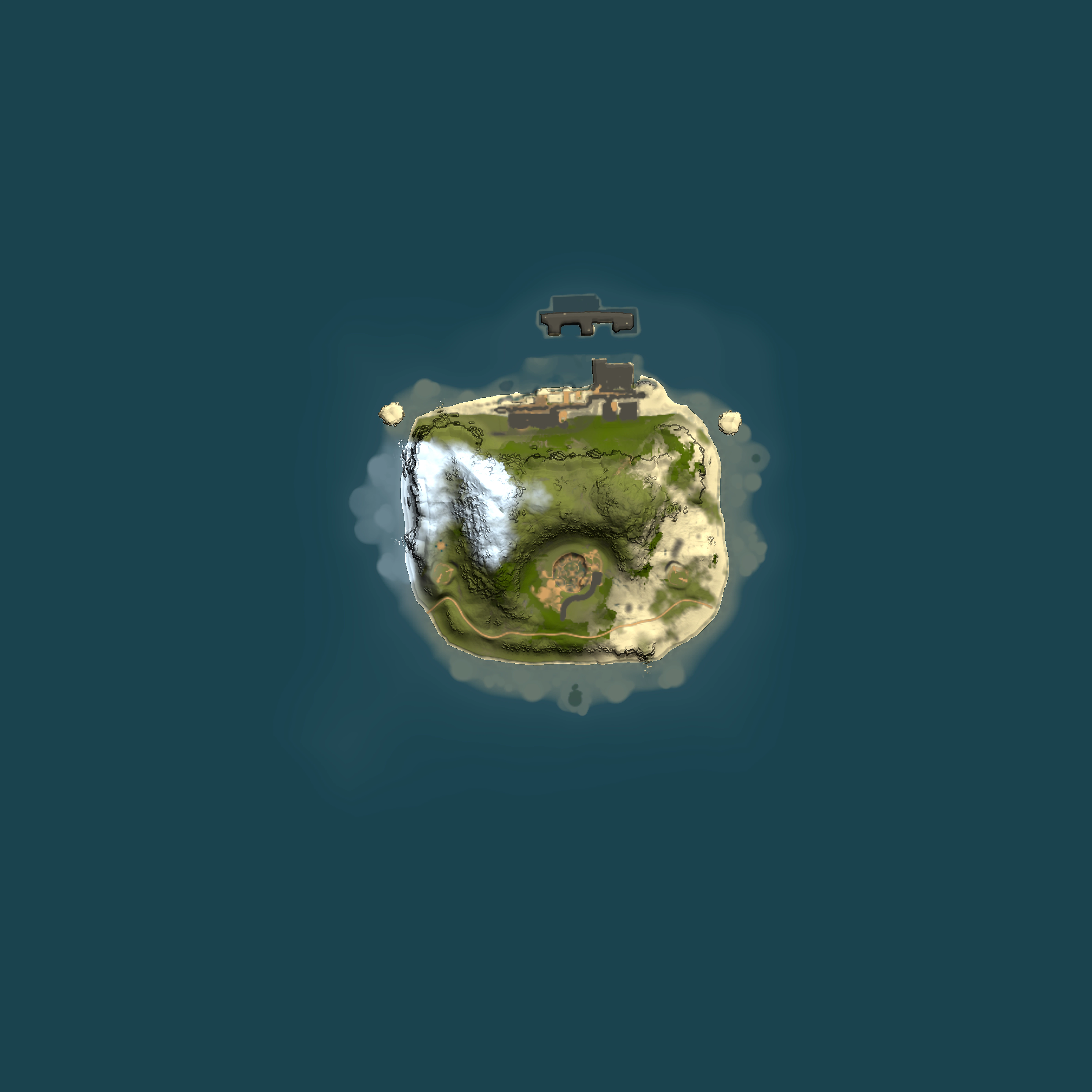 Full top-down render of Rust map seed 1188443021, 1000x1000m