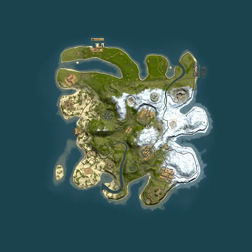 Rust map seed 512338907, 3000x3000m top-down preview