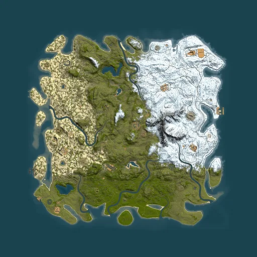Rust map seed 1078334561, 6000x6000m top-down preview