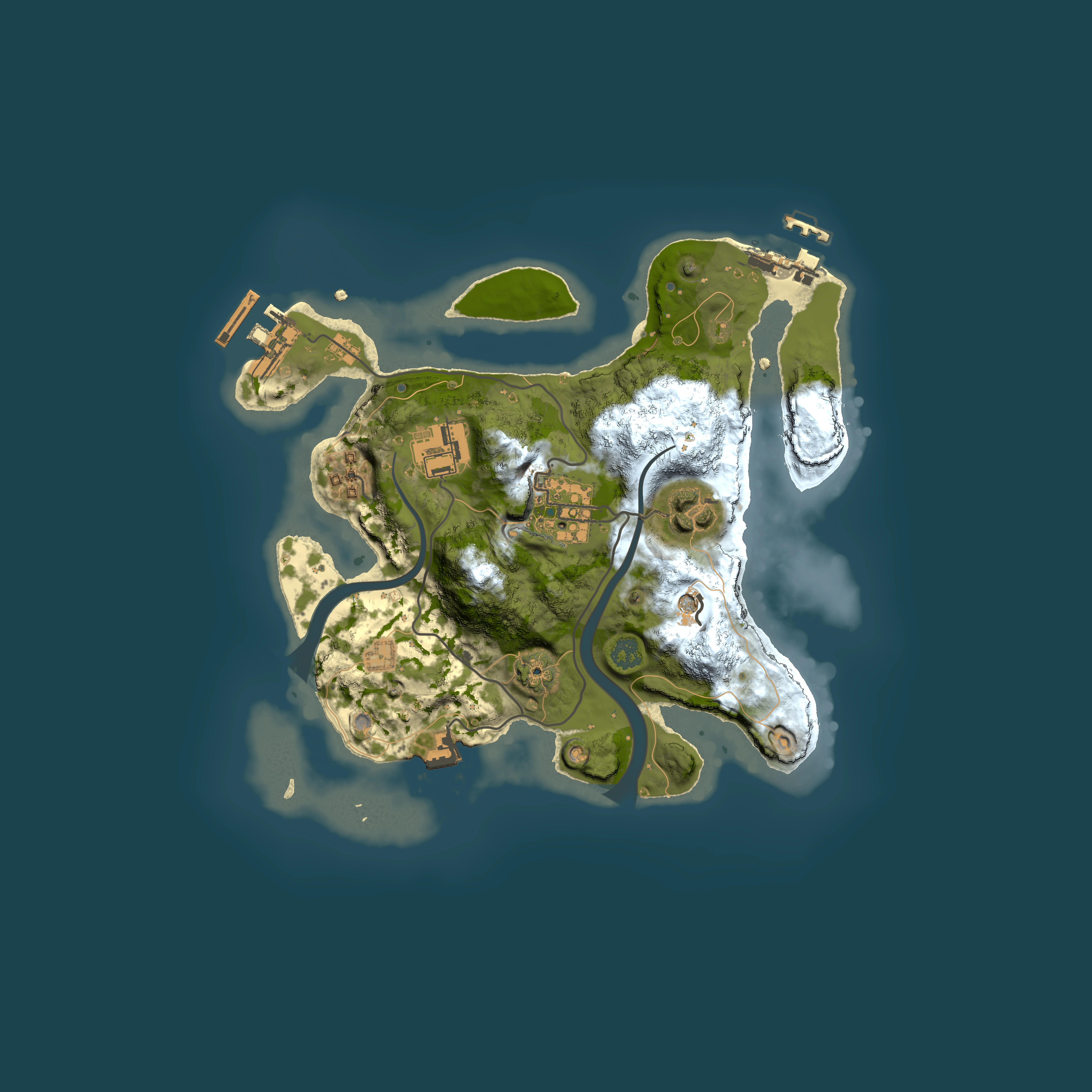 Full top-down render of Rust map seed 2016544899, 2500x2500m