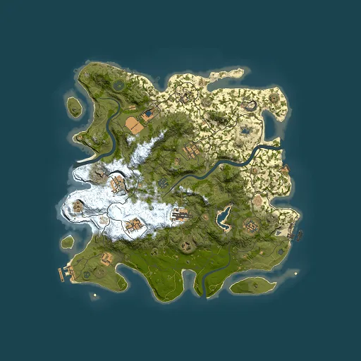 Rust map seed 1927311155, 4000x4000m top-down preview