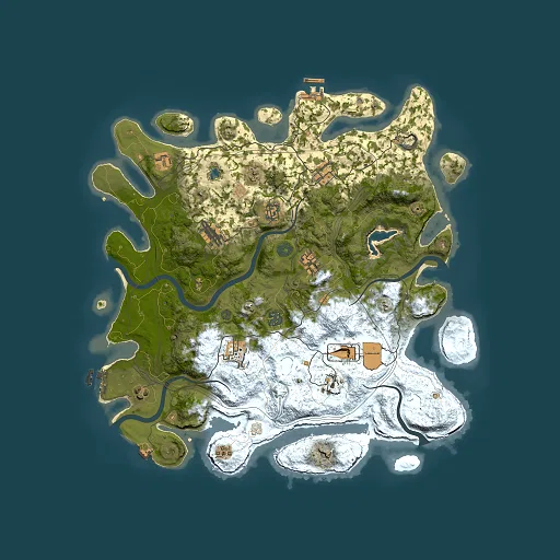 Rust map seed 226124509, 4250x4250m top-down preview