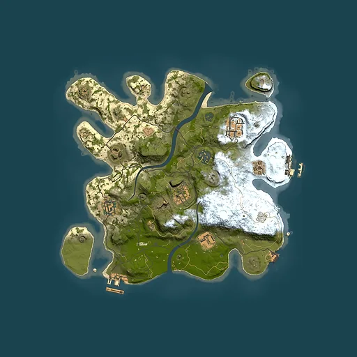 Rust map seed 2104119651, 3000x3000m top-down preview